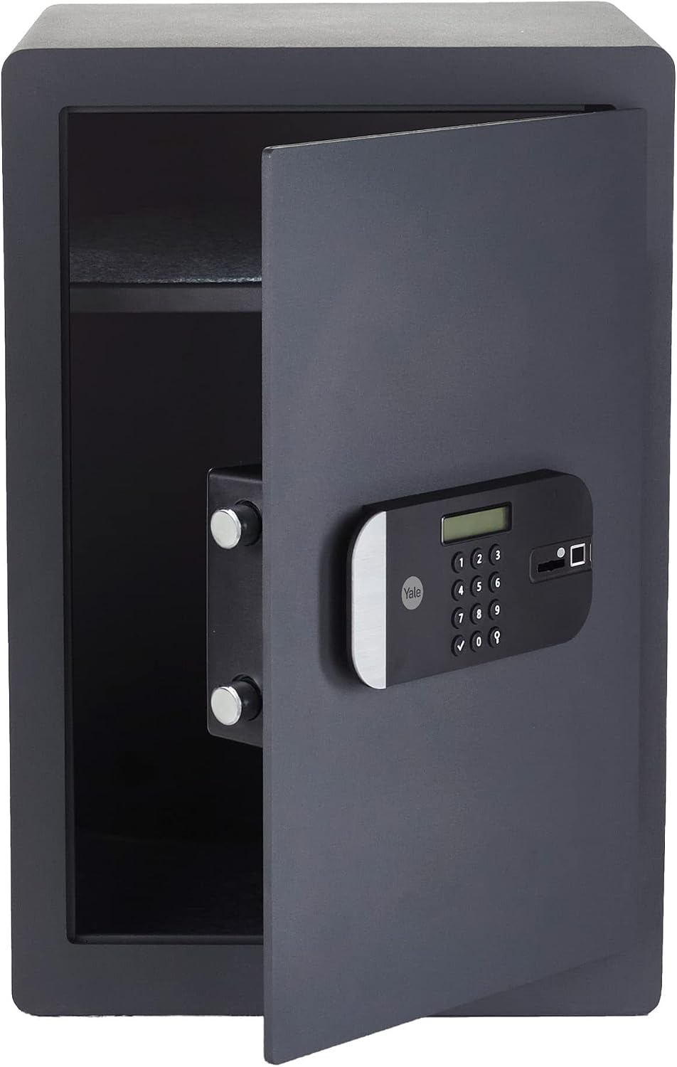 Coffre-Fort Biométrique de Haute sécurité (Certifié SKG), Combinaison et Empreinte Digitale, A Poser et Sceller - Anthracite, Noir, 52 x 35 x 36 cm (49,8 L) À empreinte digitale - Standard Grande - Standard
