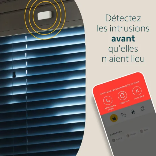1875282 - Home Alarm Essential Plus Integral, Alarme Maison avec détection Avant Intrusion, Compatible avec Alexa, Google Assistant et Tahoma, Système évolutif, Télésurveillance en Option Grande Maison 3+ personnes - Sirène Ext.