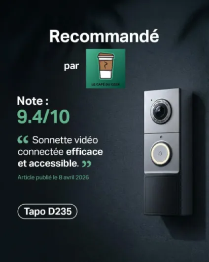 D235 Sonnette sans Fil avec Camera 2K+ 5MP, IP66 étanche, 180° Vision Ultra-Large, Vision Nocturne Couleur, Audio Bidirectionnel, Détection AI Gratuite