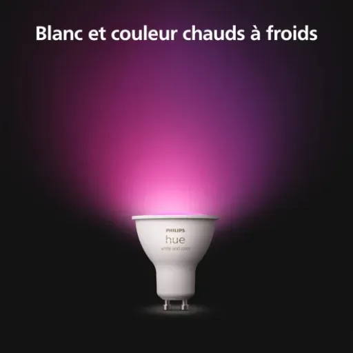 Test Philips Hue GU10 White and Color Ambiance : le spot connecté qui fait le job (mais qui pique au porte-monnaie)