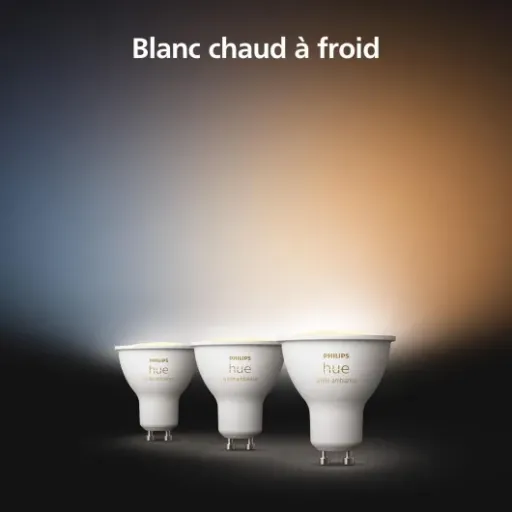 Test Philips Hue White Ambiance GU10 (pack de 3) : des spots connectés pratiques mais pas donnés