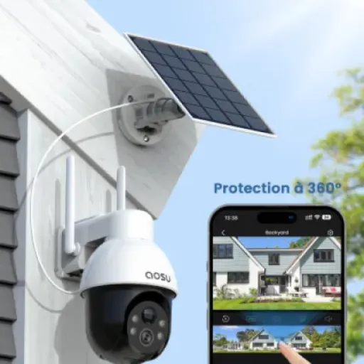Test aosu 3K Caméra Surveillance WiFi Extérieure : deux caméras solaires qui font le job sans prise de tête