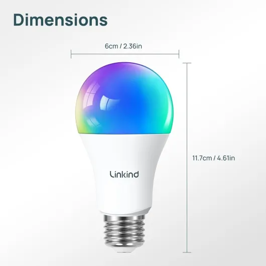 Ampoule Connectée WiFi, Ampoule LED E27 Multicolore RGB 1800K-6500K, Dimmable 9W 800LM, Compatible avec Alexa/Google Home/SmartThings, Synchronisation Musicale, pour Noël, Fête, 4 PCS E27 Rgbtw 800lm-4pcs