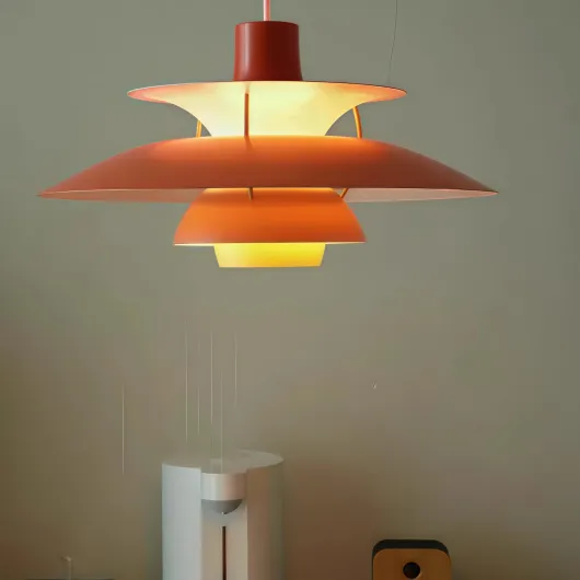 ṖḤ5 Lampe suspendue Moderne Créatif Simple Luminaires Danemark Le Design Applicable Le Salon Restaurant Chambre à coucher La cuisine Bureaux Le Bar La Boutique Ferme Diamètre 30CM -(Orange) Orange Orange-30CM