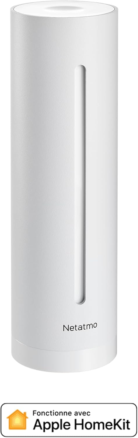 Capteur Qualité Air Intérieur Intelligent, Détecteur CO2, Température, Humidité, Bruit - Contrôle Maison, Environnement Sain, Alertes Automatiques - Blanc - Edition Limitée - NHC-W-EC NHC Blanc (Edition Limitée)