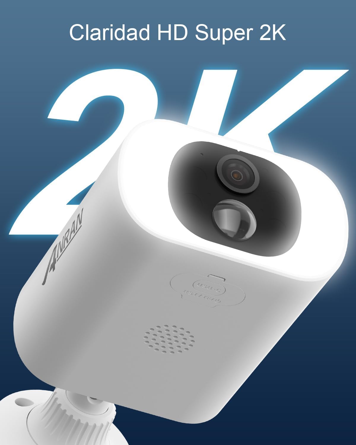 2K Caméra Surveillance WiFi, Panneau Solaire Intégré, Caméra IP Batterie, Puissance illimitée, Spotlight & Vision Nocturne Couleur, Audio Bidirectionnel, Detection Humaine, Sirène d'alarme C3