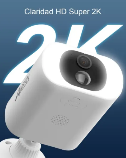 2K Caméra Surveillance WiFi, Panneau Solaire Intégré, Caméra IP Batterie, Puissance illimitée, Spotlight & Vision Nocturne Couleur, Audio Bidirectionnel, Detection Humaine, Sirène d'alarme C3