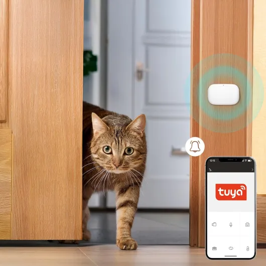 M1-MS-600/W Detecteur de Mouvement Exterieur avec Wi-FI pour Maison Connectée Capteur de Mouvement PIR avec Tuya pour Systeme Alarme Maison
