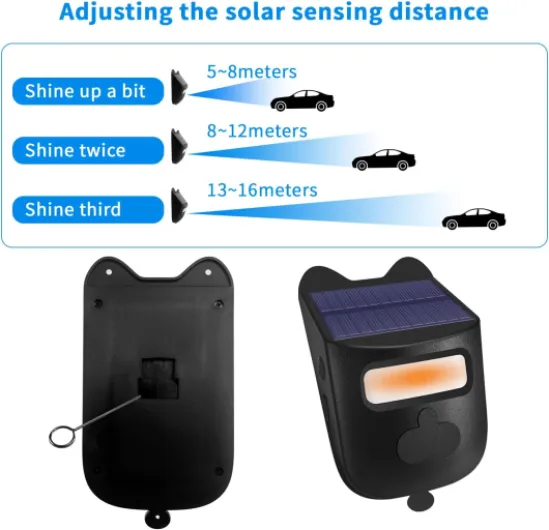 QUMOX Système d'alarme d'entrée Solaire – Système d'alerte sans Fil avec détecteur de Mouvement extérieur, 2 détecteurs et 1 récepteur pour la sécurité des Maisons et des Entreprises,Noir