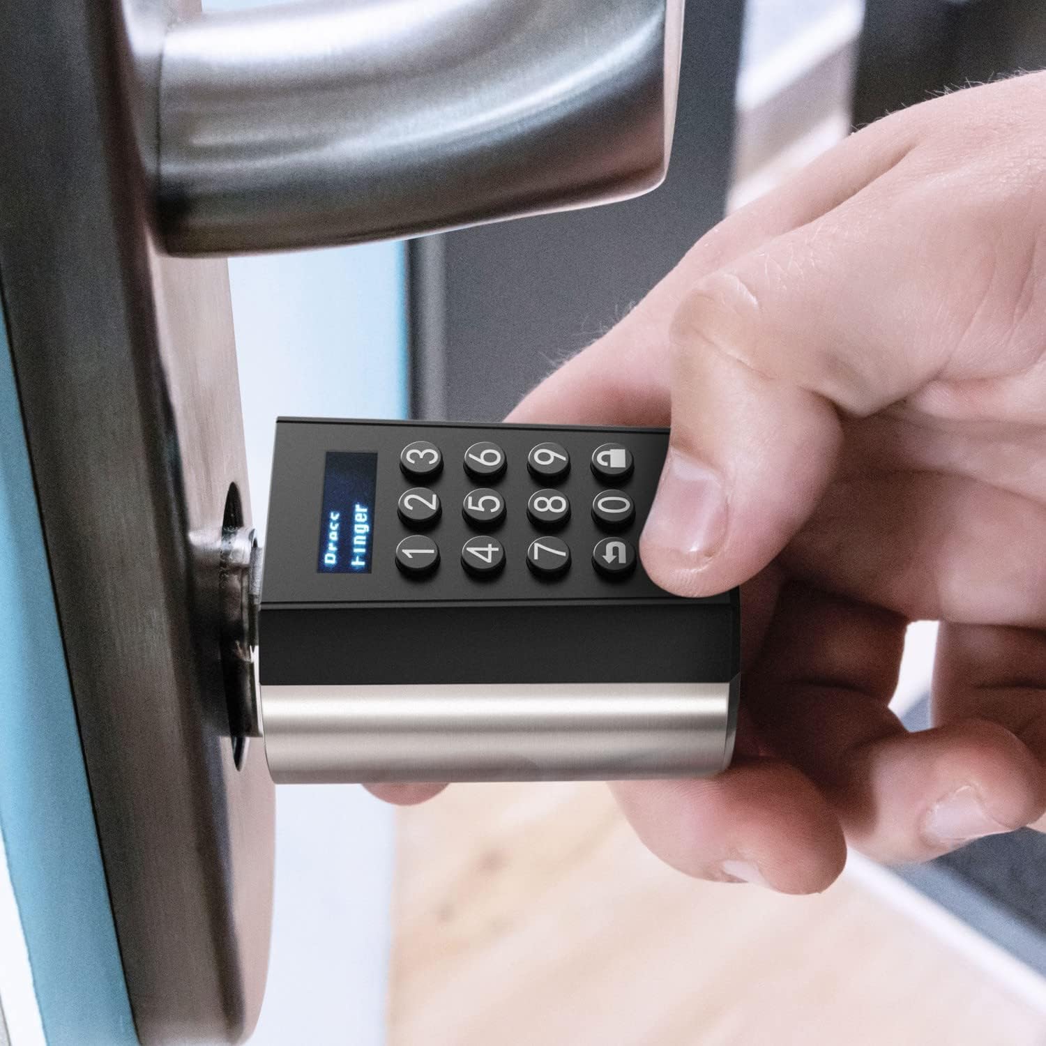 PCB41 serrure connectée avec Password et Bluetooth,Serratura digitale WiFi et carte RFID,niveau d'imperméabilité IP65,serrure porte entree facile à installer