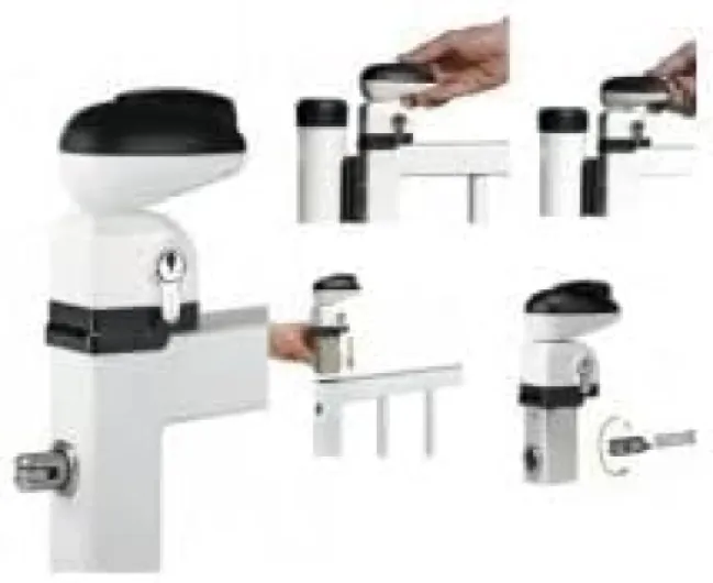 Serrure pour portillon de piscine TWIST40 pour profils de 40mm - LOCINOX