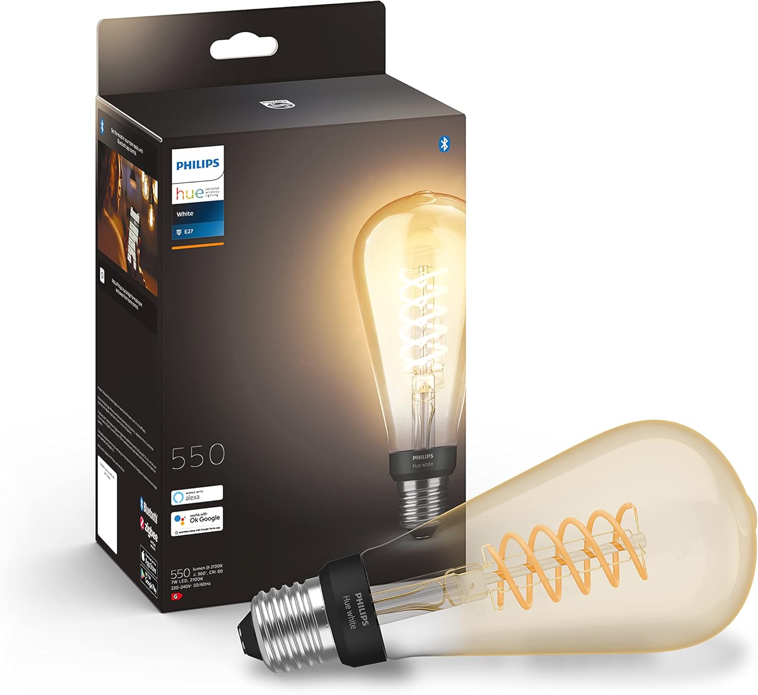 Pack d'extension - Blanc - Filament Edison grand - E27-2 ampoules