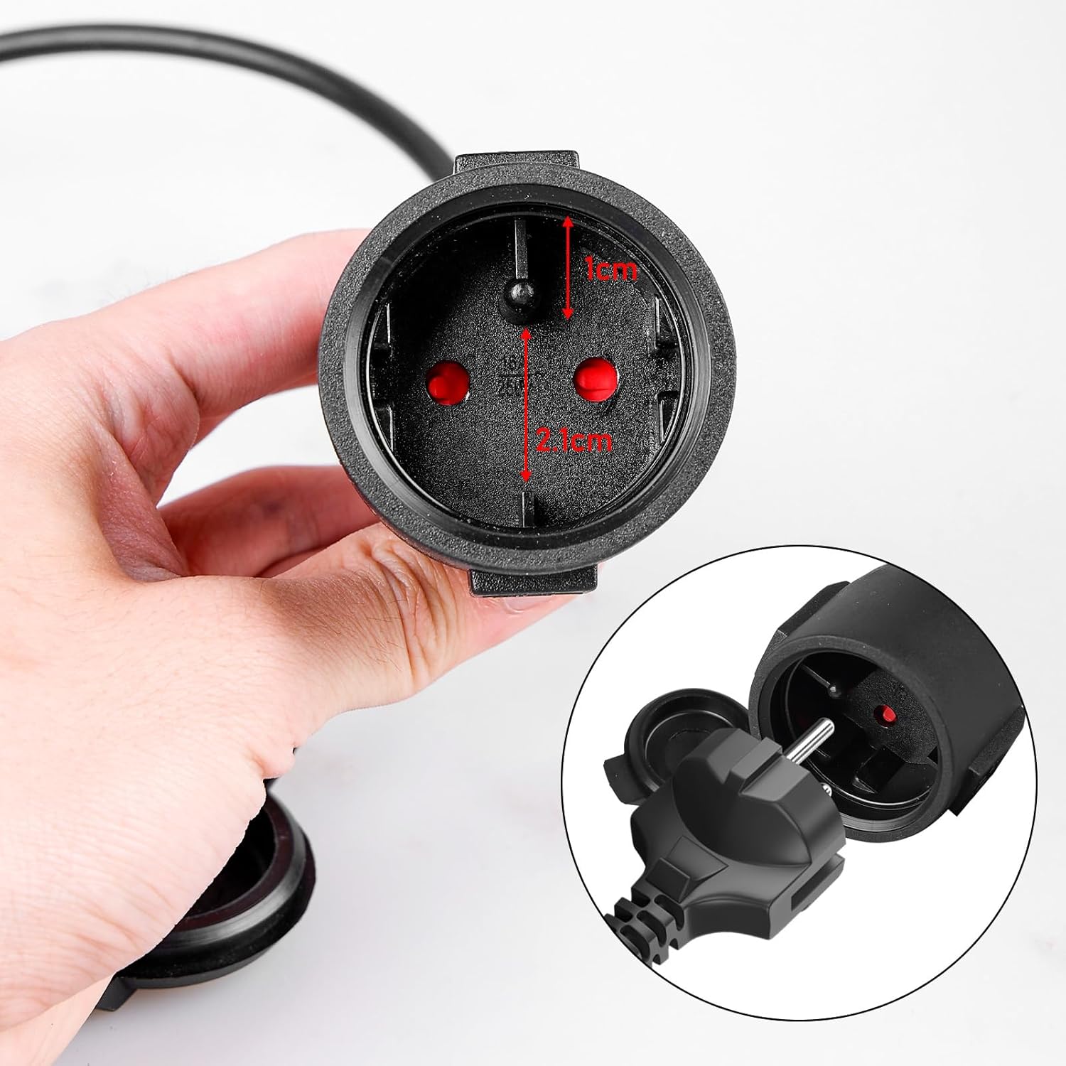 Variateur de guirlande lumineuse LED 750 W avec télécommande, AC 220-240 V - Interrupteur plug-in - Prise variateur pour bandes lumineuses et lampes à intensité variable - Télécommande à 23 touches +