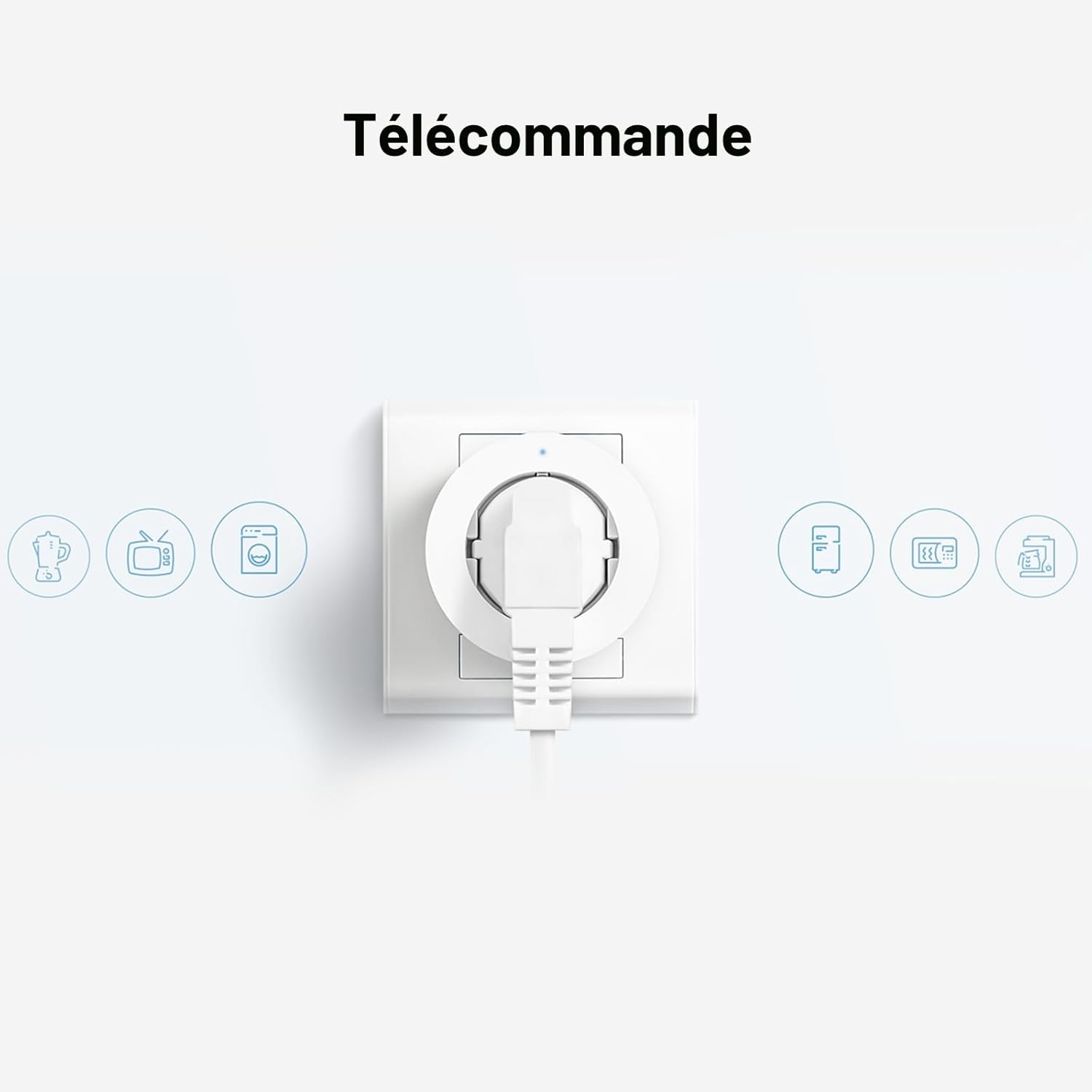 Prise Intelligente, NÉCESSITE HUB, Zigbee 3.0, Programmation, Mode Minuteur et Contrôle Vocal, Surveillance de l'énergie, Fonctionne avec HomeKit, Alexa, Google Assistant, SmartThings