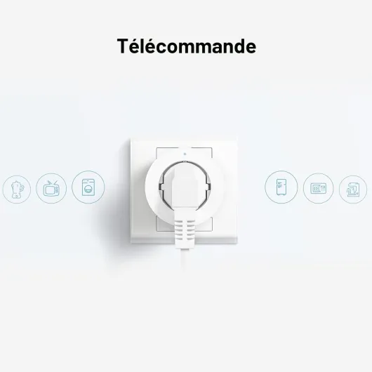 Prise Intelligente, NÉCESSITE HUB, Zigbee 3.0, Programmation, Mode Minuteur et Contrôle Vocal, Surveillance de l'énergie, Fonctionne avec HomeKit, Alexa, Google Assistant, SmartThings