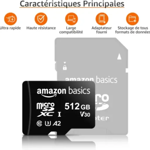 Test Amazon Basics microSDXC 512 Go : beaucoup de stockage sans se ruiner
