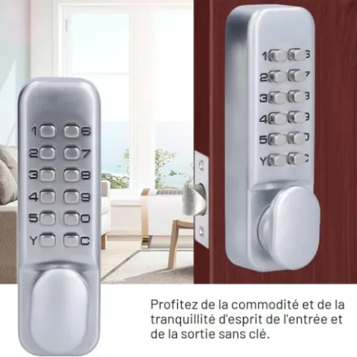Test BlyeMichdi Serrure de Porte Mécanique : le verrou à code simple qui évite de courir après les clés