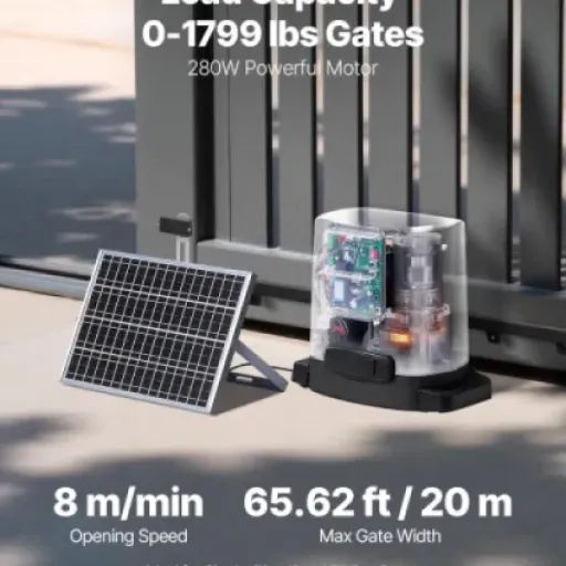 Test VEVOR Motorisation Portail Coulissant 280 W : le kit solaire qui fait le job, mais pas sans compromis