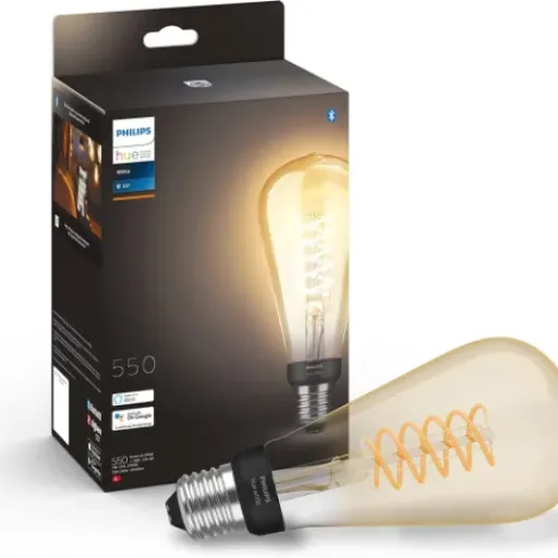 Test Philips Hue Pack d'extension Filament Edison grand E27 : le look vintage branché au système Hue