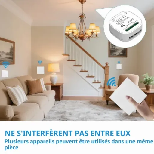 Test Interrupteur Sans Fil Sans Pile LAXYLS : le va-et-vient sans saigner les murs