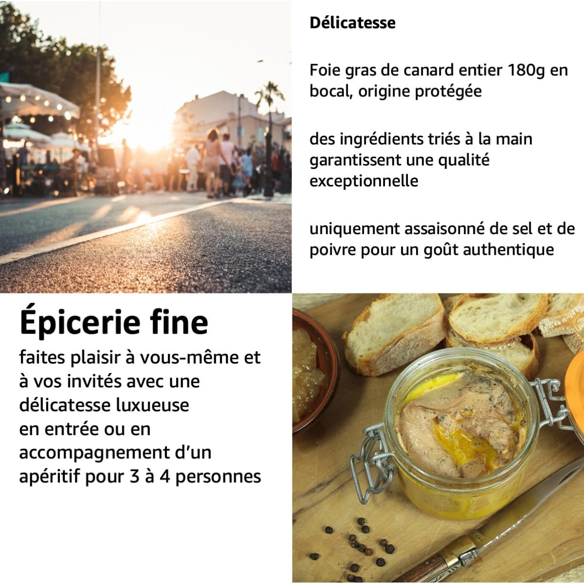 Foie Gras de Canard Entier 180g en Bocal, IGP Périgord, Origine Protégée