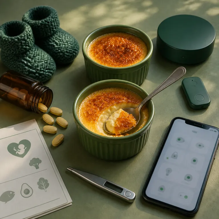 Crème brûlée et grossesse : comment concilier dessert gourmand et maison connectée sécurisée